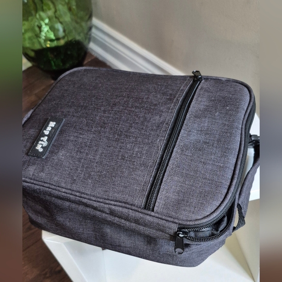 Men's Gray Lunch Bag With Thermo Lining - Picture 5 of 11